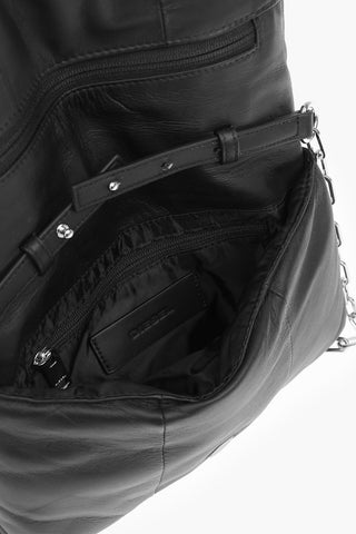 padded leather REBUTYA M shoulder bag