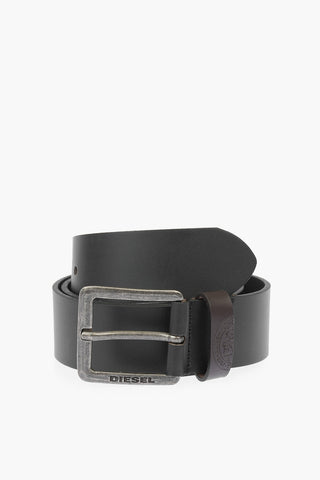 40mm leather MINO3 belt with buckle