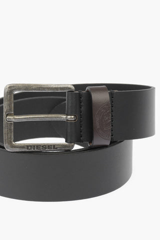 40mm leather MINO3 belt with buckle