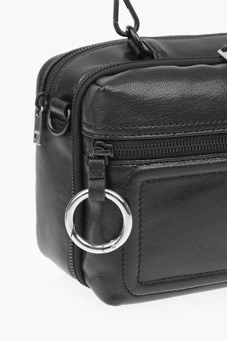 borsa camera FUTURAH PC in pelle con tracolla removibile