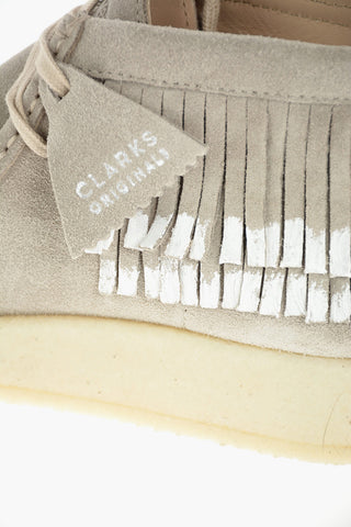 suede leather ARIADNE CRAFT wallabee boots with fringe