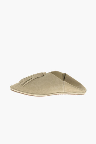 Suede leather Babouche with tassel
