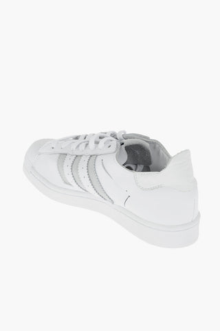 Leather SUPERSTAR MINIMALIST ICONS sneakers with laser cut details