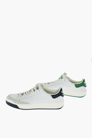 Fabric ROD LAVER sneakers with leather details