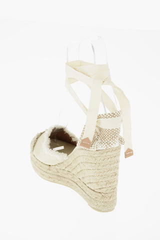 10.5cm Lace-up CATALINA Wedge espadrilles
