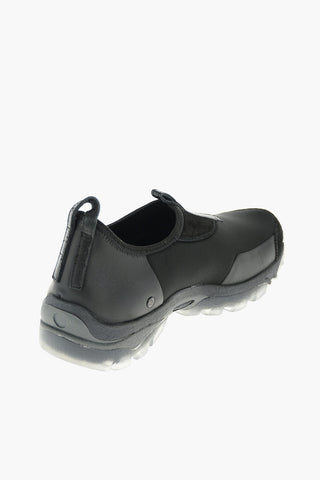 Sneakers Slip on in pelle e neoprene
