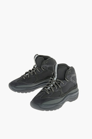 Lace Up Trekking Booties with Contrasting Laces and suede Inserts 