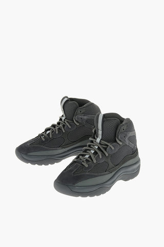 SEASON 6 Stivaletti da Trekking Stringati con Lacci a Contrasto e Inserti in suede
