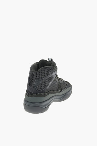 SEASON 6 Stivaletti da Trekking Stringati con Lacci a Contrasto e Inserti in suede