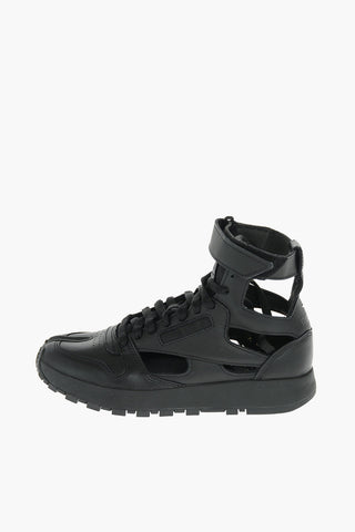 MM22 REEBOK leather TABI PROJECT 0 CL GL high top sneakers with cut out details