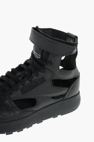 MM22 REEBOK leather TABI PROJECT 0 CL GL high top sneakers with cut out details
