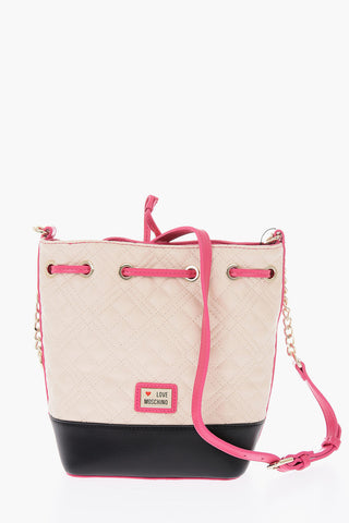 LOVE faux leather bucket bag