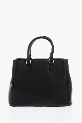 LOVE textured leather bag with removable shoulder strap