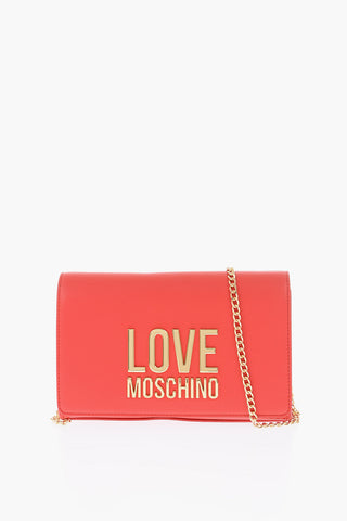 LOVE pochette in ecopelle con tracolla removibile