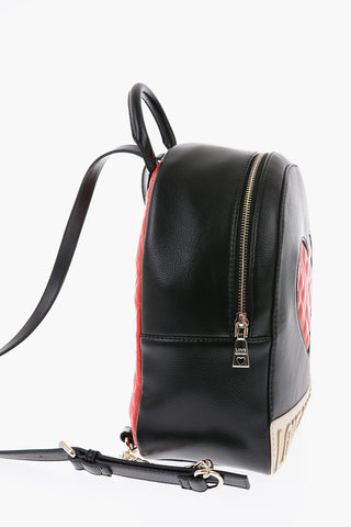 LOVE zaino in ecopelle con cuore trapuntato