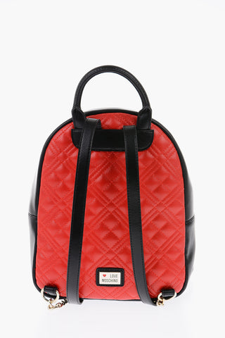 LOVE zaino in ecopelle con cuore trapuntato