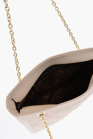 LOVE quilted faux leather shoulder bag