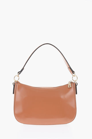 LOVE faux leather mini top handle bag with perfored details
