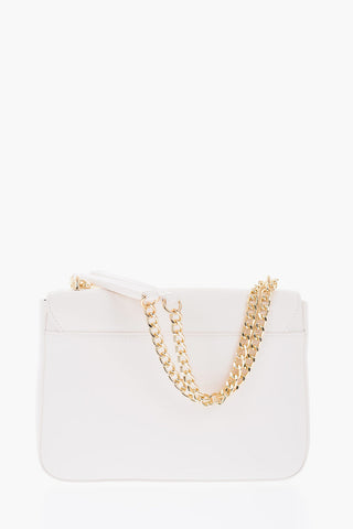 LOVE faux leather crossbody bag with chain