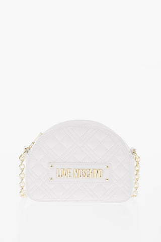 LOVE mini borsa a tracolla trapuntata in ecopelle