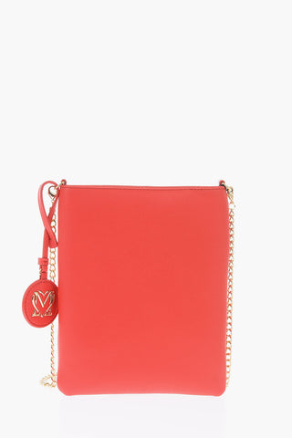 LOVE faux leather bag with chain shoulder strap