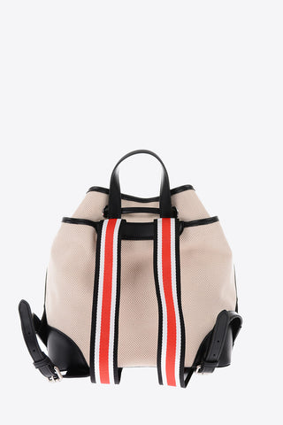 LOVE micro check backpack with logo print on the front