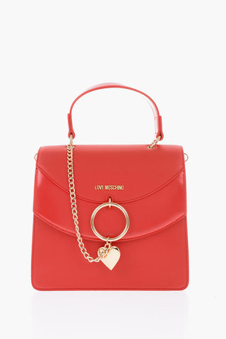 LOVE borsa tote in ecopelle con catena