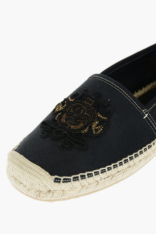 Embroidered Emblem BOCCACCIO Canvas Espadrillas