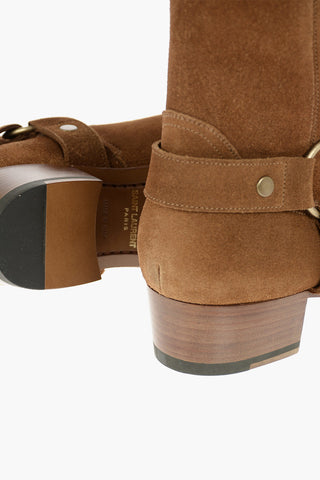 Inner Zip Suede WYATT Western Booties