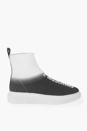 LOVE High-Top Sock Sneakers with Gradient Sock and Embroidered Logo