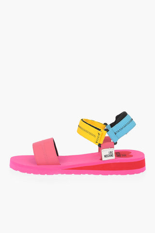 LOVE zigzag motif EVA30 sandals with touch strap closure