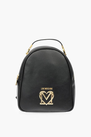 LOVE faux leather backpack with golden details