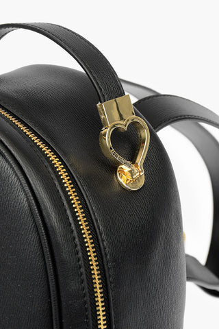 LOVE faux leather backpack with golden details