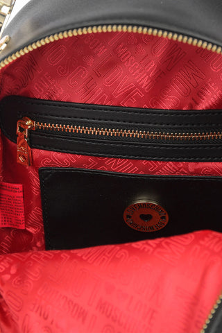 LOVE faux leather backpack with golden details
