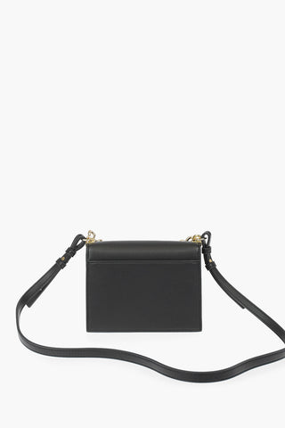 LOVE faux leather crossbody bag with golden chain