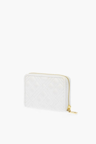 LOVE quilted faux leather wallet with zip closure