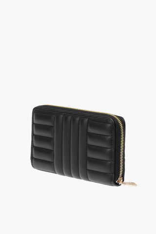 LOVE quilted faux leather wallet with zip closure
