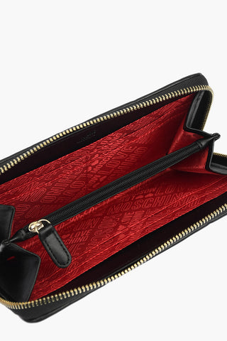 LOVE quilted faux leather wallet with zip closure
