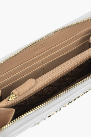 LOVE quilted faux leather wallet with zip closure