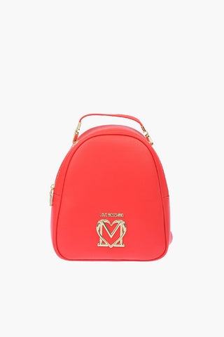 LOVE faux leather backpack with golden details