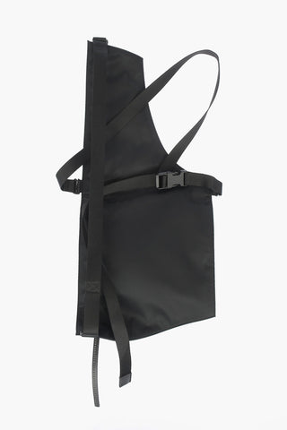 Vintage Effect Crossbody Bag with Leather Details