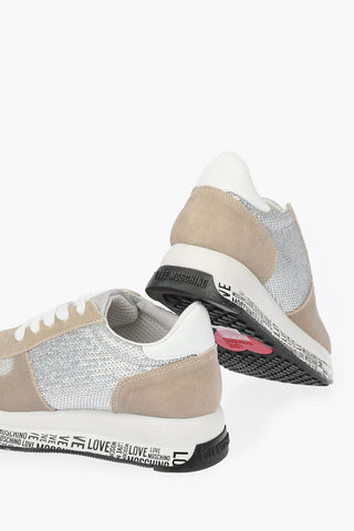 LOVE Suede Sneakers with Sequins