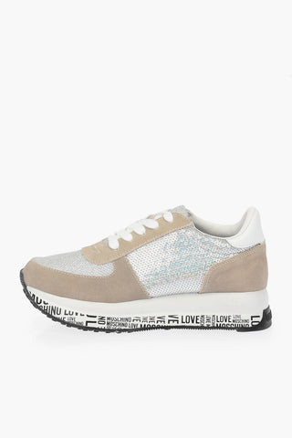 LOVE Suede Sneakers with Sequins