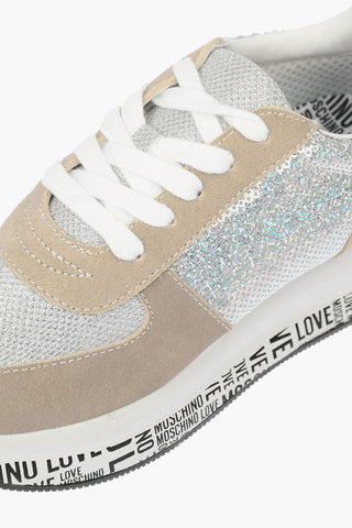 LOVE Suede Sneakers with Sequins