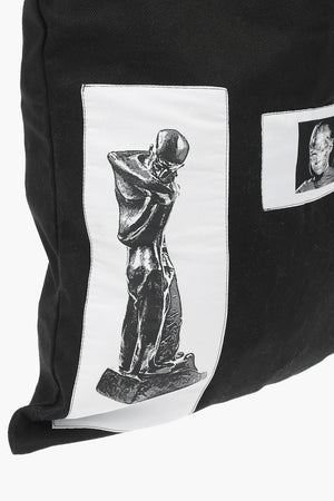 DRKSHDW fabric Shopper bag with patches