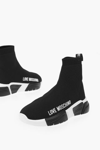 LOVE sneakers high top sock RUNNING35 with logo band