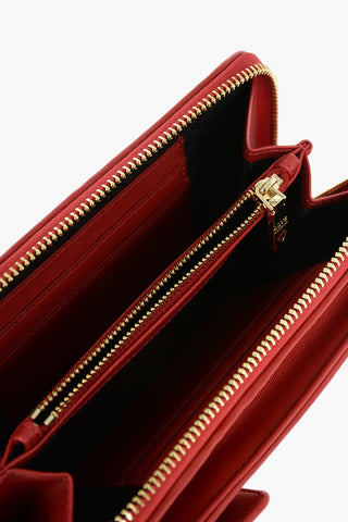 LOVE quilted faux leather wallet with removable shoulder strap