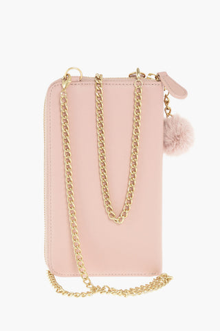 LOVE faux leather wallet with removable shoulder strap