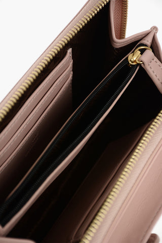 LOVE faux leather wallet with removable shoulder strap