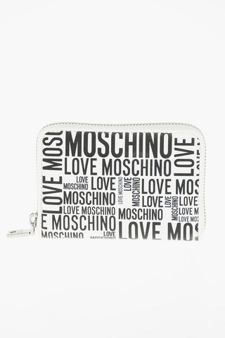 LOVE all over logo faux leather wallet